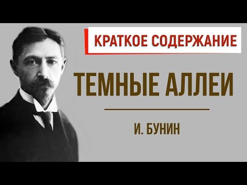 Темные аллеи. Краткое содержание