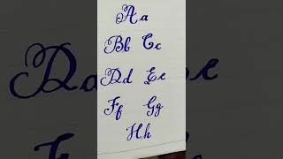 Alphabets in Cursive Writing#englishcursivewriting#Cursive Lettering#ytshorts #viral #abcd #reels