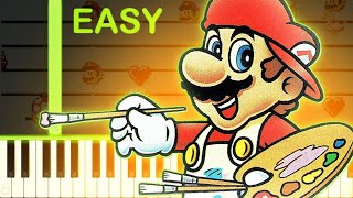 Creative Exercise | MARIO PAINT - EASY Piano Tutorial