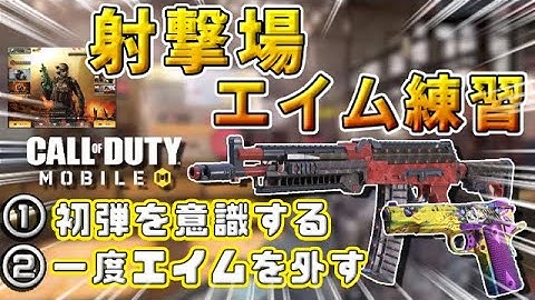 【CODモバイル】初心者向け！射撃場を使った上手くなるエイム合わせの方法を教えます！【俺流エイム練習法】