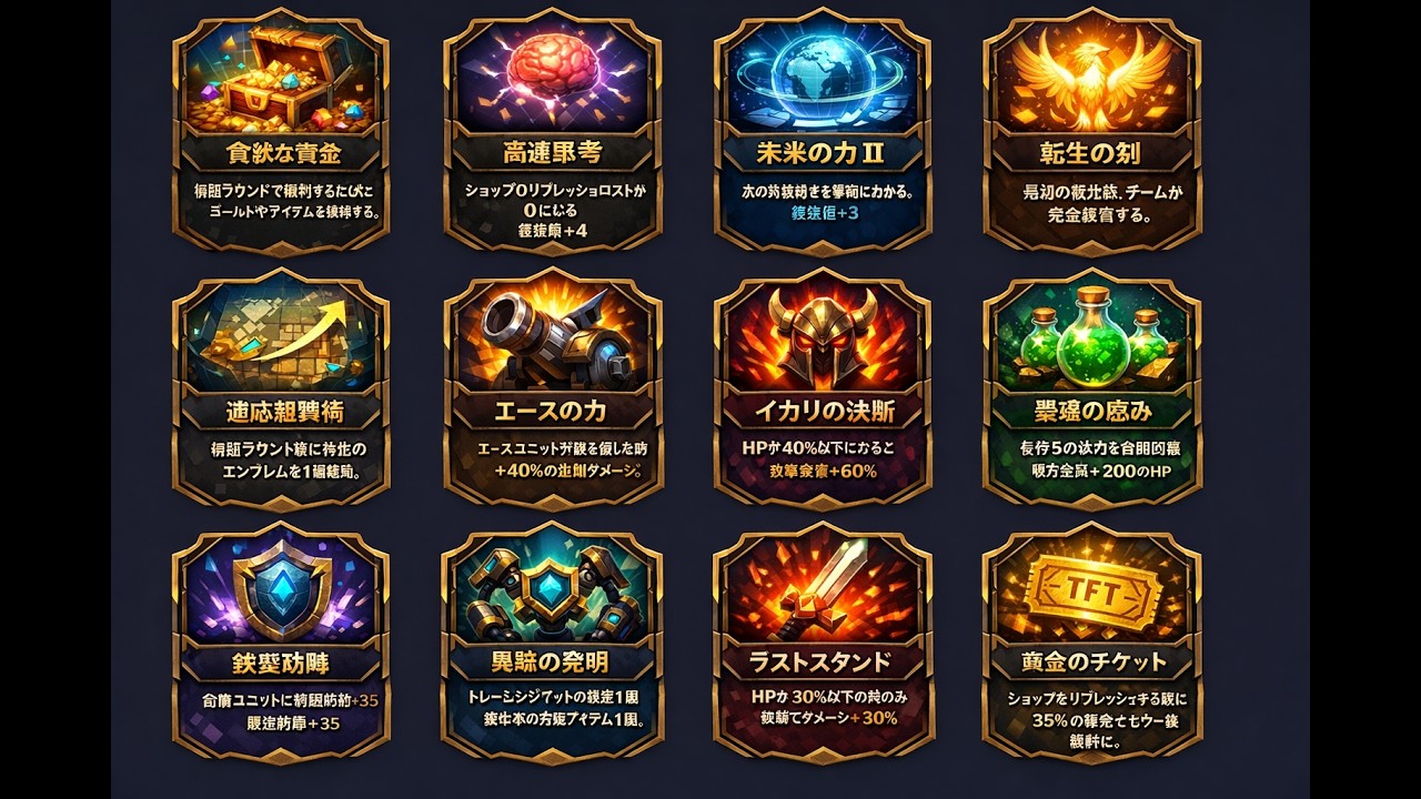 TFT　オーグメント右だけ縛り　２試合分　２試合目、負け進行からまさかの！？　D1～