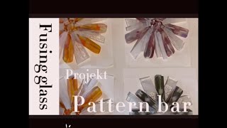 Fused Glass -Pattern bar flower projekt #fusedglassart #glassfun #diy #glassartistry