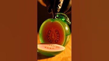 ASMR Guava Cutting & Slicing 🍈 Satisfying Fruit Video  #asmr #asmrsleep #relaxing #satisfying #reels