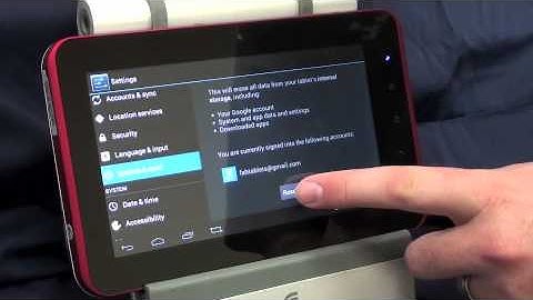 How to do a Factory Data Reset on and Android 4.0 Tablet C91 C71 T01 Superpad