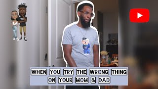 When you try the wrong thing on Mom & Dad #comedy #theclassiiics #funny #mom #dad #parents #kids