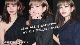 Lisa at the Bvlgari event