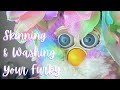 How to Skin & Wash Your Furby - Cleaning 1998 Furby Tutorial - Sewing Ears - Refurbish - 90s Toys