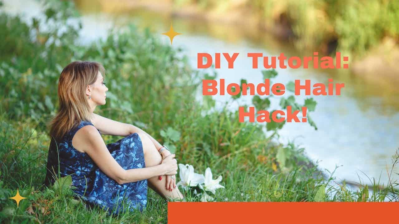 DIY Tutorial Blonde Hair Hack! YouTube