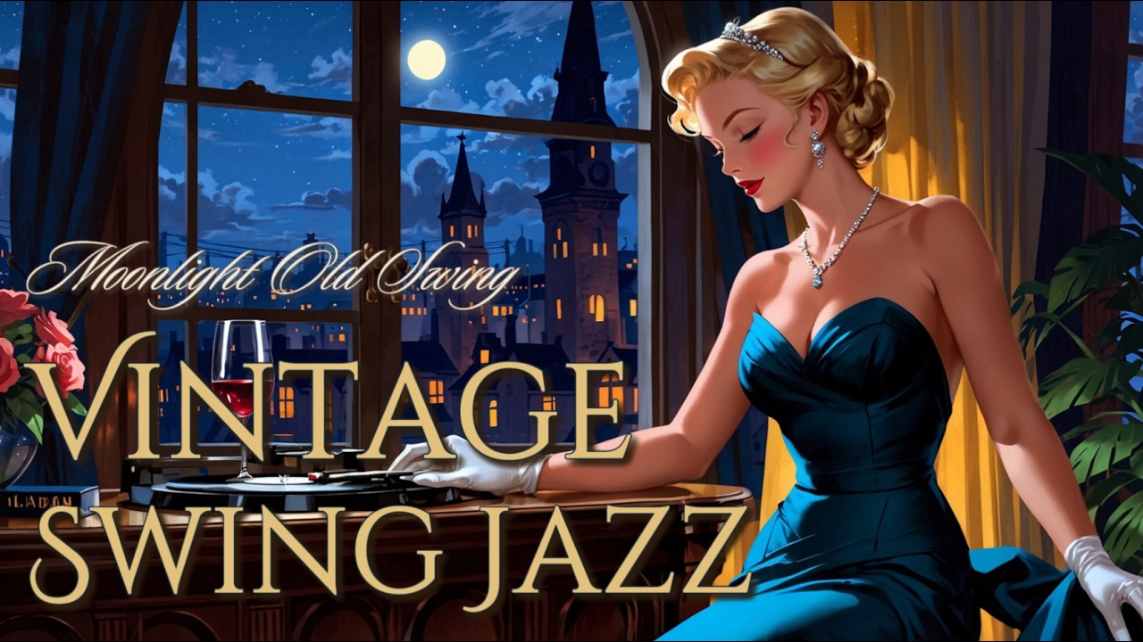 Vintage Soft Swing Jazz✨[Old, Medium Jazz] Dignity of the Night, Flowing Under Moonlight