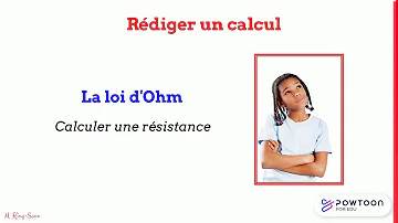 Comment calculer la résistance ohmique ?