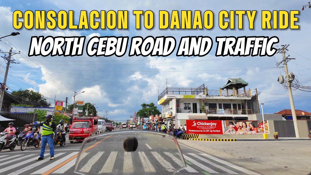 CONSOLACION TO DANAO CITY CEBU. DRIVING UP NORTH DRIVE