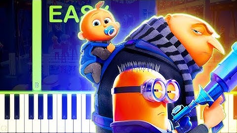 Everybody Wants To Rule The World | DESPICABLE ME 4 - EASY Piano Tutorial