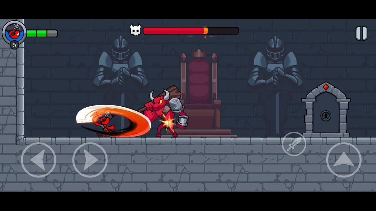 Red Stickman 2 Last Survuivor level 10 Boss 1