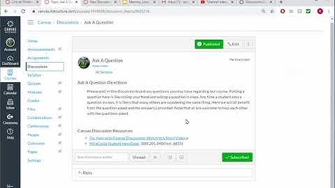 Creating a Graded Canvas Discussion Board