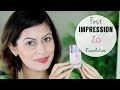 First impression review  za perfect fit liquid foundation  demo  kavya k