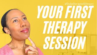 What to expect during your first therapy session