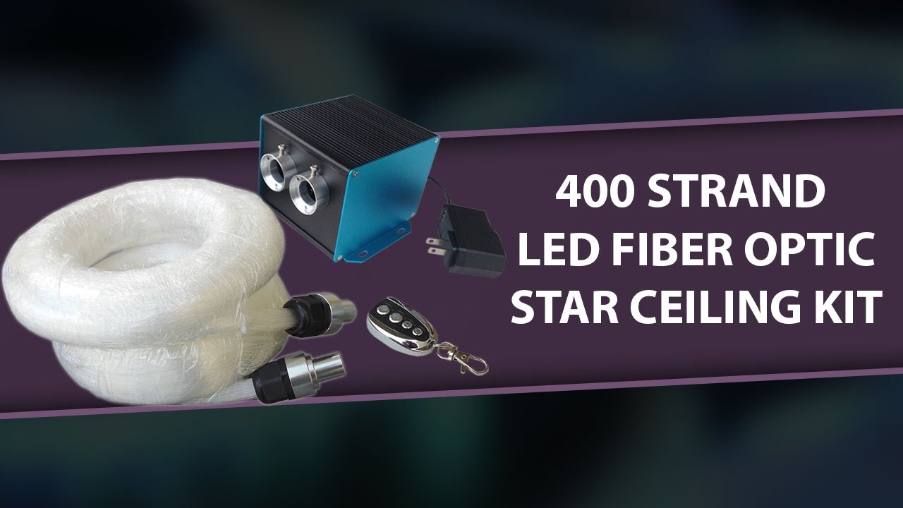 400 Strand Fiber Optic Lighting Bundle For Star Ceiling  & Other Applications 