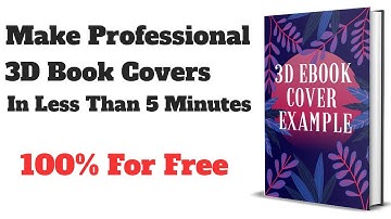 How to Make 3D Ebook Cover Mockup For Free In 5 Minutes Or Less⌚⭐