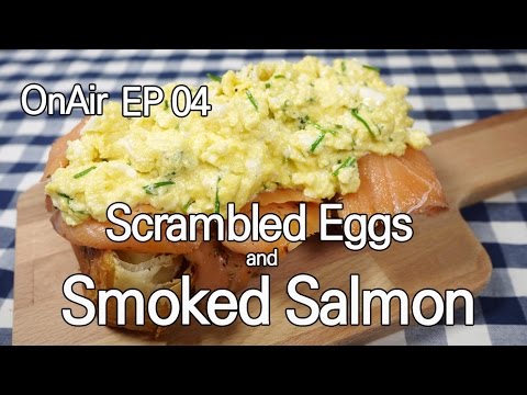 Scrambled Eggs and Smoked Salmon (Eng Sub)