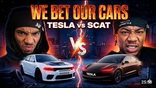 Dodge vs Tesla Challenge… Loser Gives Up Their Car