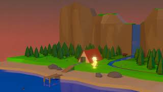 Low Poly Camping Animation