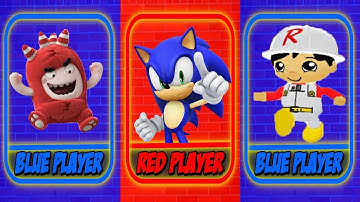 Tag with Ryan vs Sonic Dash vs Oddbods: Turbo Run - All 3 Games Gameplay Comparison
