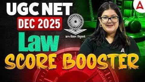 UGC NET Law | UGC NET Law Most Important Questions Complete Revision By Diksha Ma