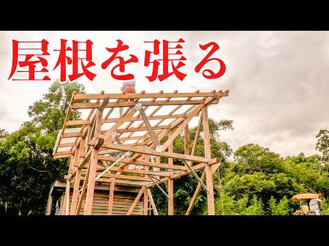 【落雷の恐怖！】屋根を張っておいて良かった。小さな車庫を守る戦い。