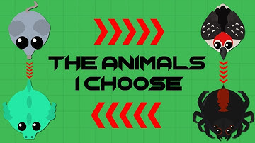THE ANIMALS I CHOOSE TO LEVEL UP!! // FUNNY 1v1s! // MOPE.IO