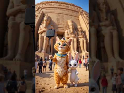 توتو وبوني في مغامرة سيلفي داخل معبد أبو سمبل         