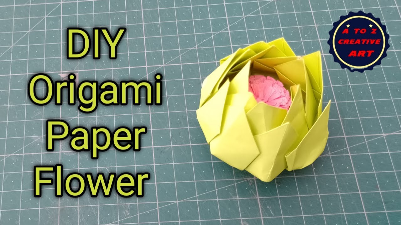 Lotus Paper Craft Flower - Low Poly 3D Model Kit You Can Build - PAPERCRAFT  WORLD, image size:1280x720