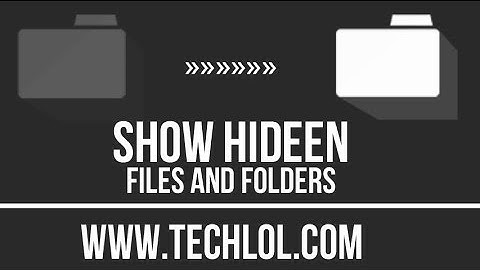 How To Show Hidden Files And Folders In #Windows8