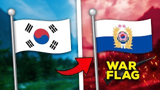 War Flags Of Different Countries Flag Animation