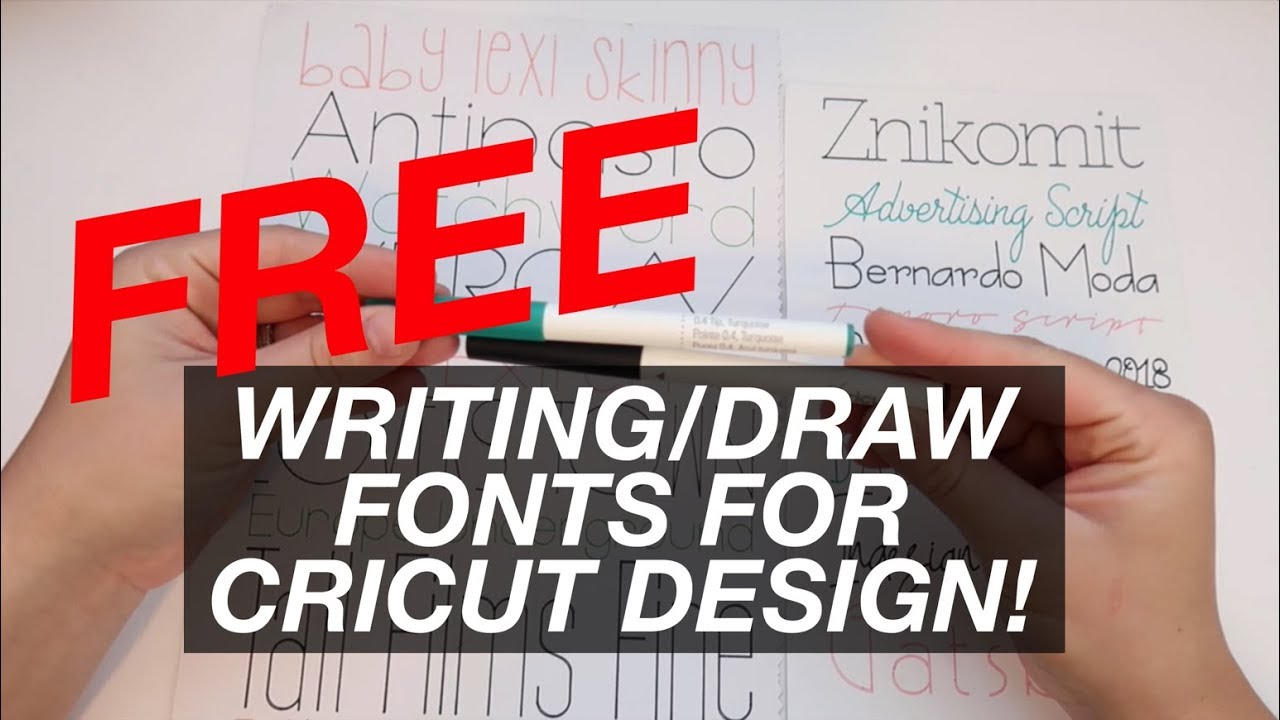 How to get free writing fonts for Cricut design Tutorial