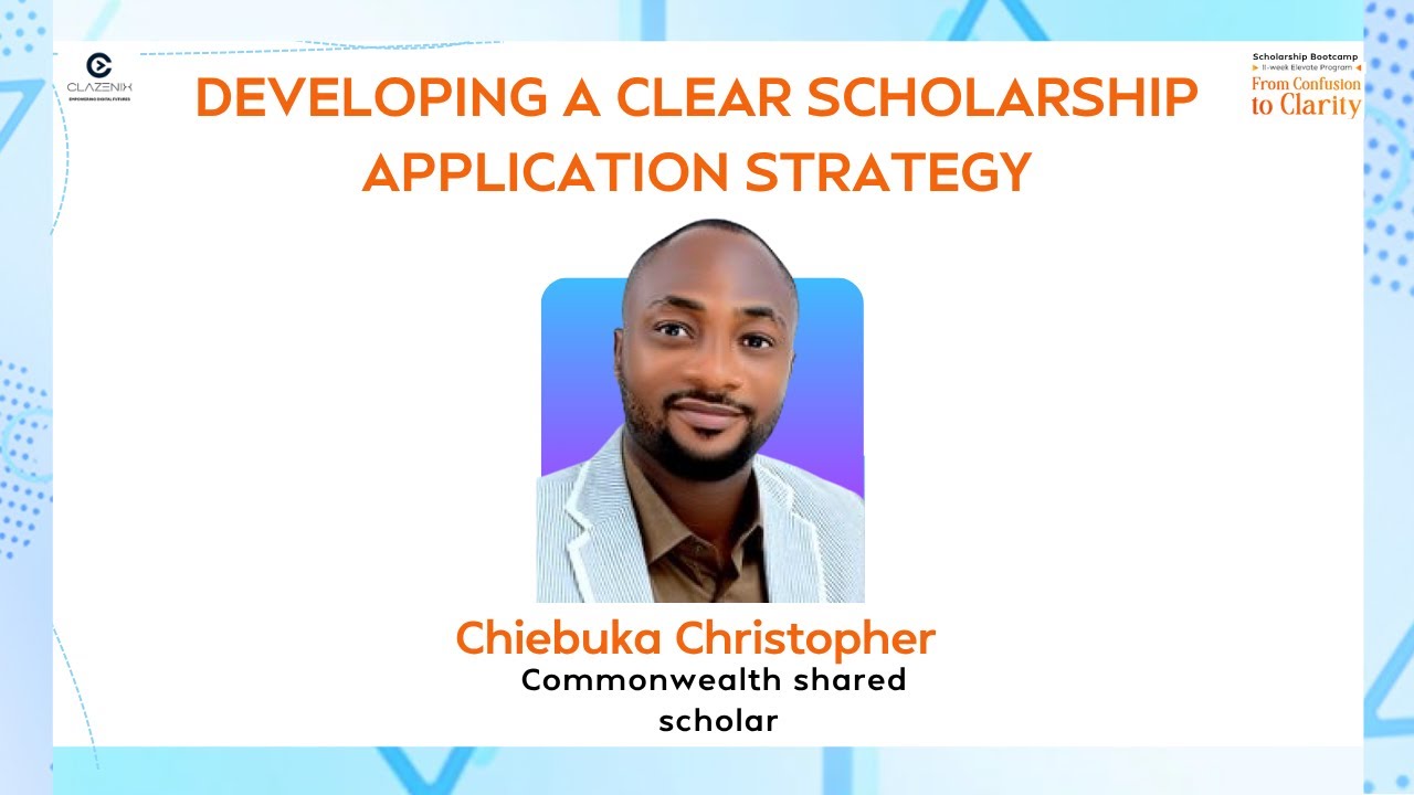 Developing a Clear Scholarship Application Strategy - YouTube