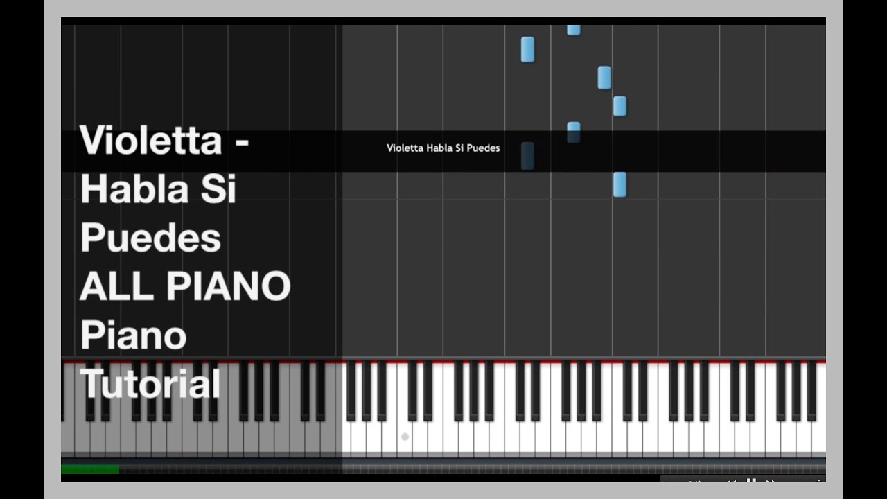 - HaBlA Si PuEdEs - ALL PIANO Tutorial - YouTube