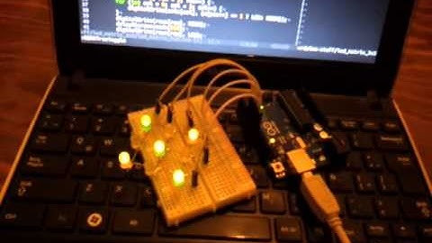 Led matrix de 3x3 con Arduino