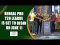 Sourav ganguly jhulan goswami unveil bengal pro t20 league champions trophy