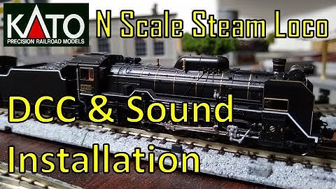 71. N Scale Kato D51 DCC & Sound Installation