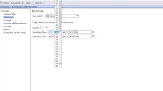 8 BO Right Start   Scheduling a Report