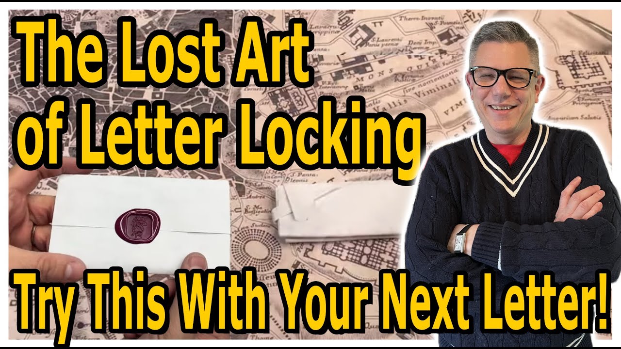 Discover the Lost Art of Folding A Letter! Letter Locking! Use Your Stationery!