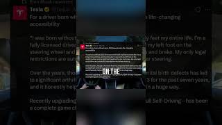 Driven by Feet: FSD Supervised's Life-Changing Accessibility #shorts