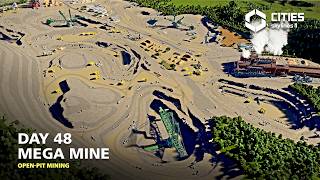 I Built a MASSIVE Open-Pit Mine! : Seaside City | Cities: Skylines 2