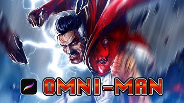 ｜TIMELAPSE｜Omni-man vs Invincible artwork｜