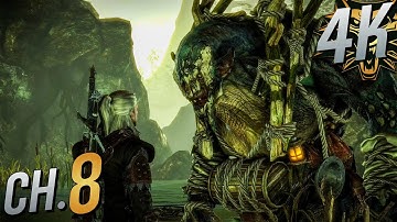 [4K 60] The Witcher 2: Assassins of Kings (100%, Dark, All Side-Quests) Part 8 - Troll Trouble