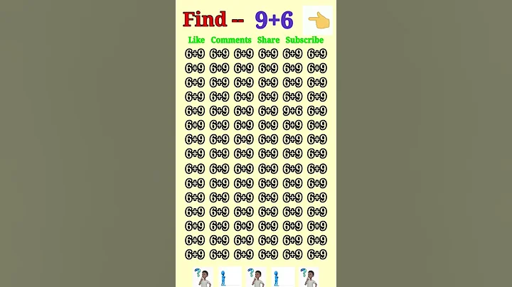 Test Your IQ Find 9+6 #shorts  #iqtest #viral  #youtubeshorts #trending