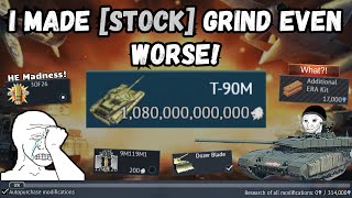 How to Make [STOCK] Tank EVER WORSE?!🤔💀| T-90M Modules Grind! (Is STOCK Better than UPGRADED?!)🔥