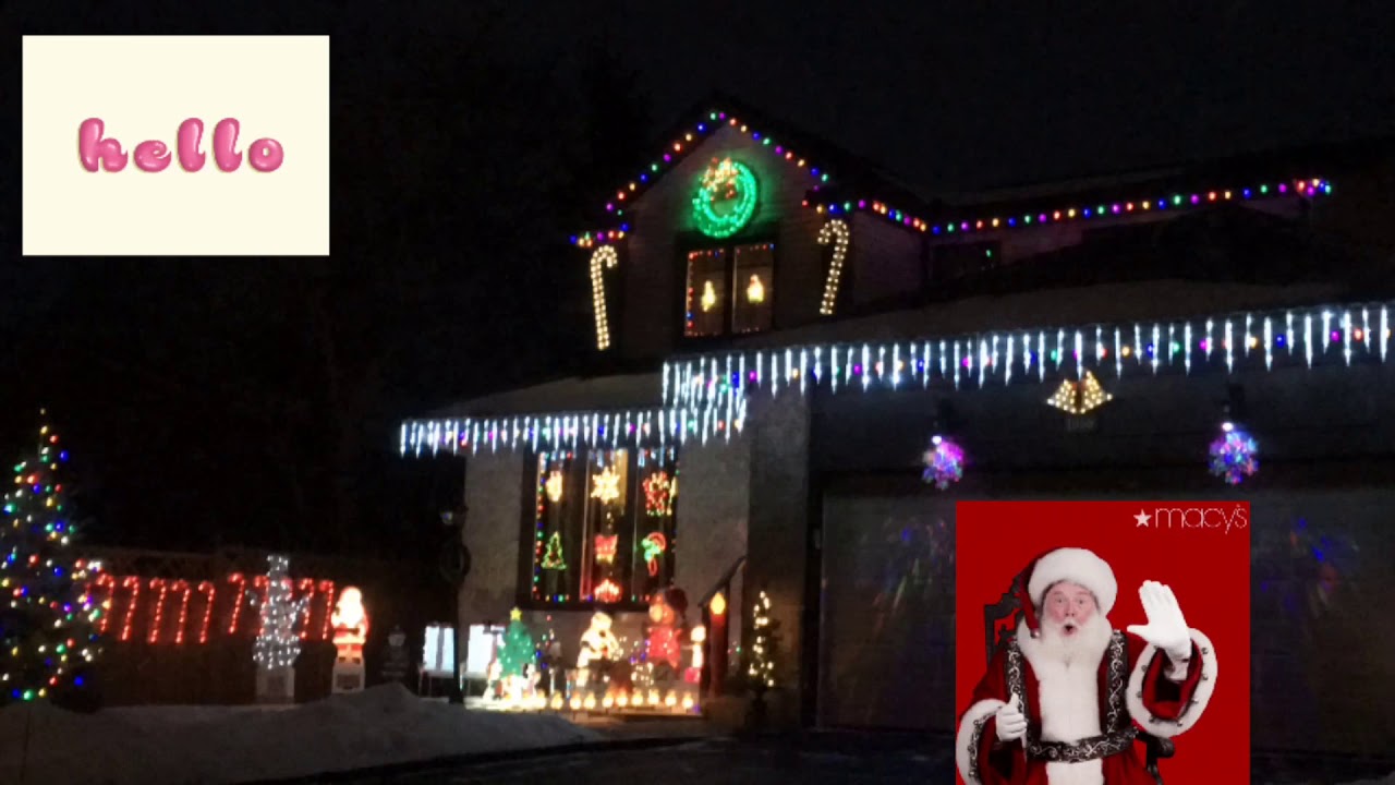 Christmas lights at Taffy Lane - YouTube