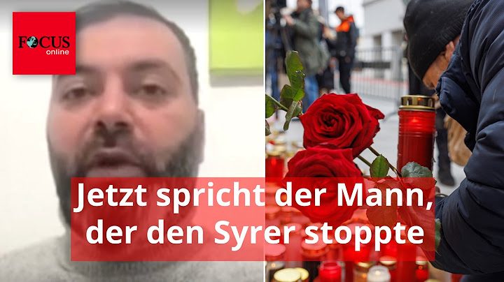 Nach tödlichem Messerangriff: Jetzt spricht der Mann, der den Syrer stoppte