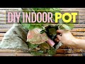 Diy indoor cement pot for home and office